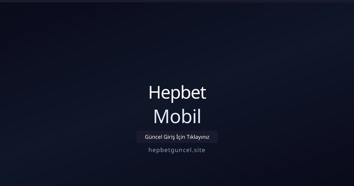 Hepbet Mobil